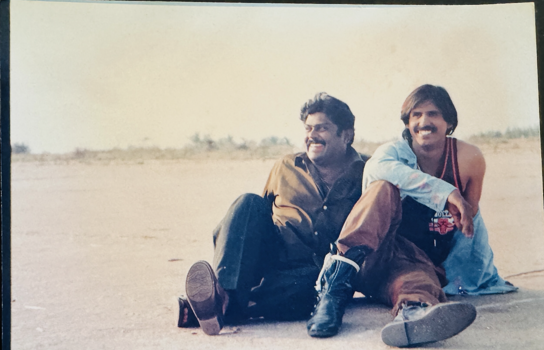 1997 — on set with Jackie Chan Kannada film